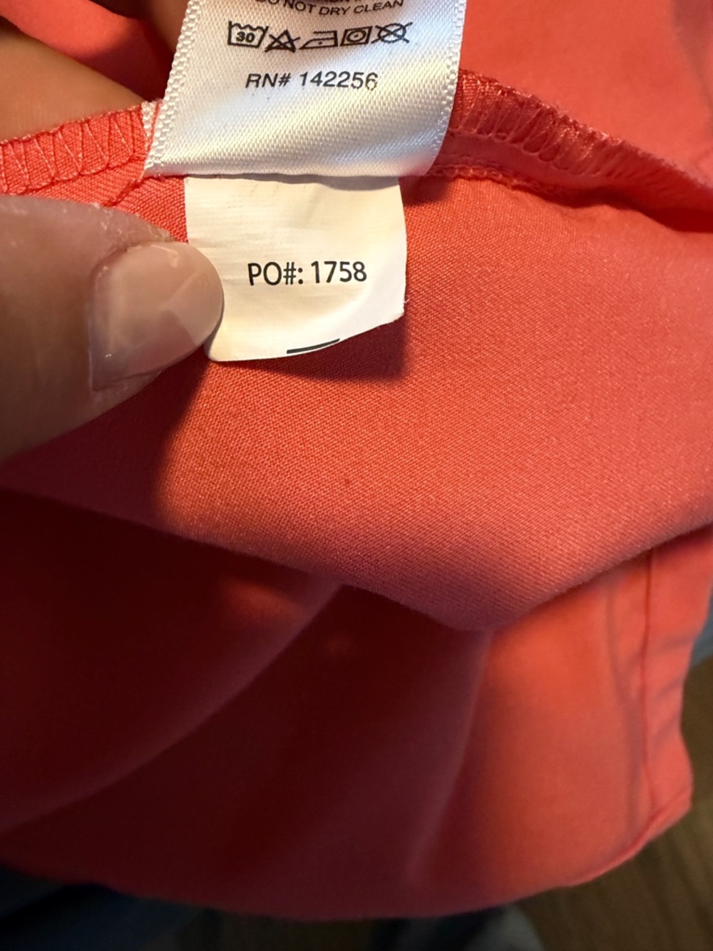 FIGS Hot Coral Scrub Set - Top & Jogger Pants - Picture 4 of 7